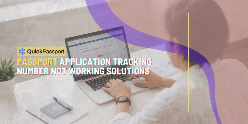 passport application tracking number not working